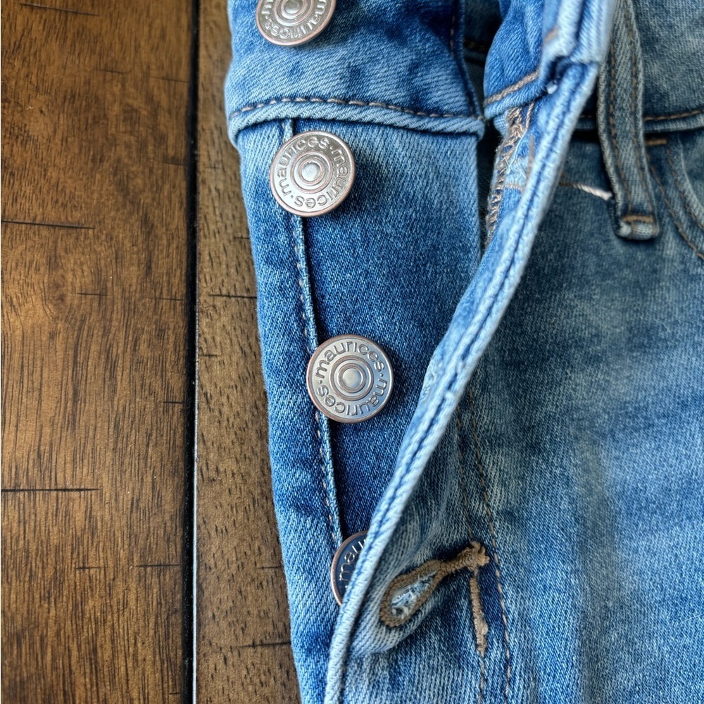 Maurices High Rise Light Blue Jeans - Picture 4 of 5